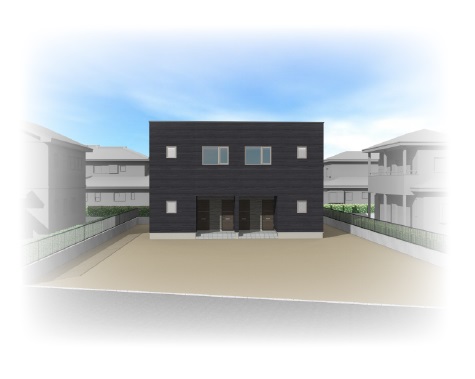 『能代市新築賃貸アパート①』。
