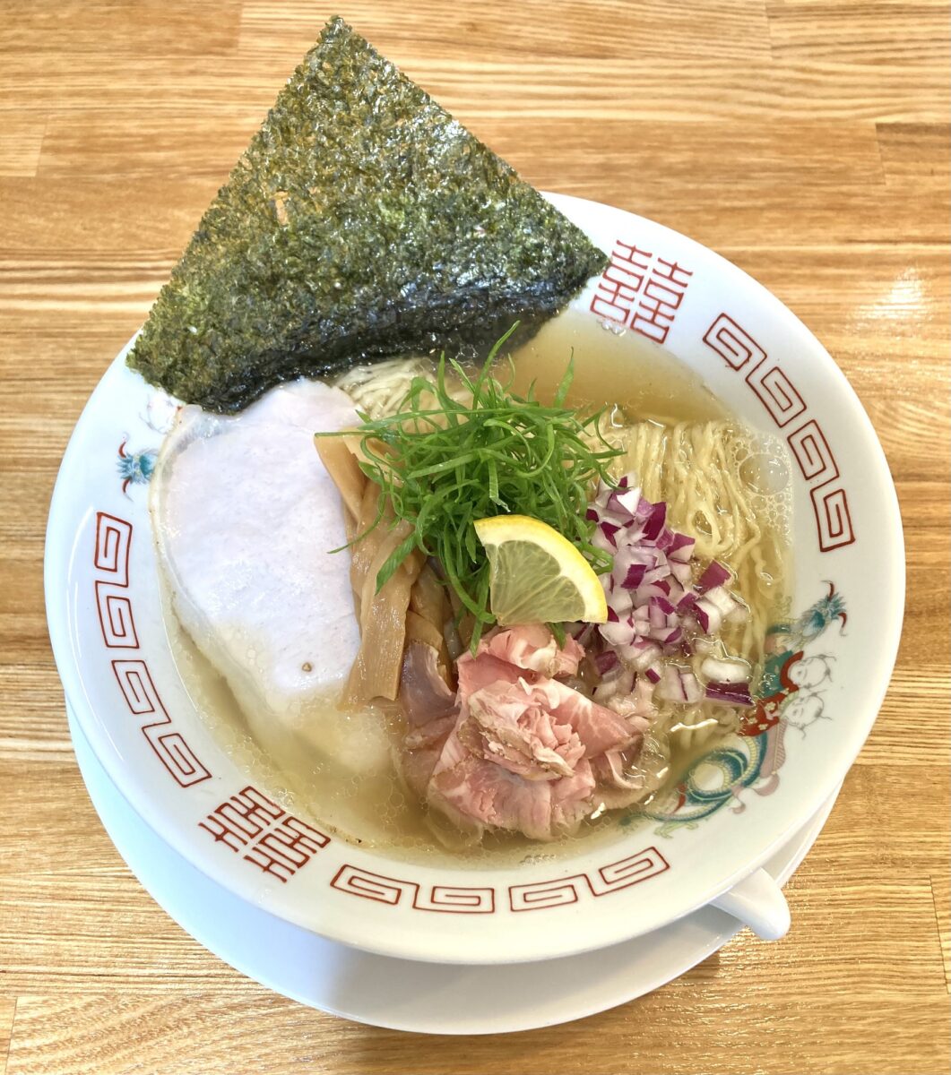 『あご出汁の塩soba』。