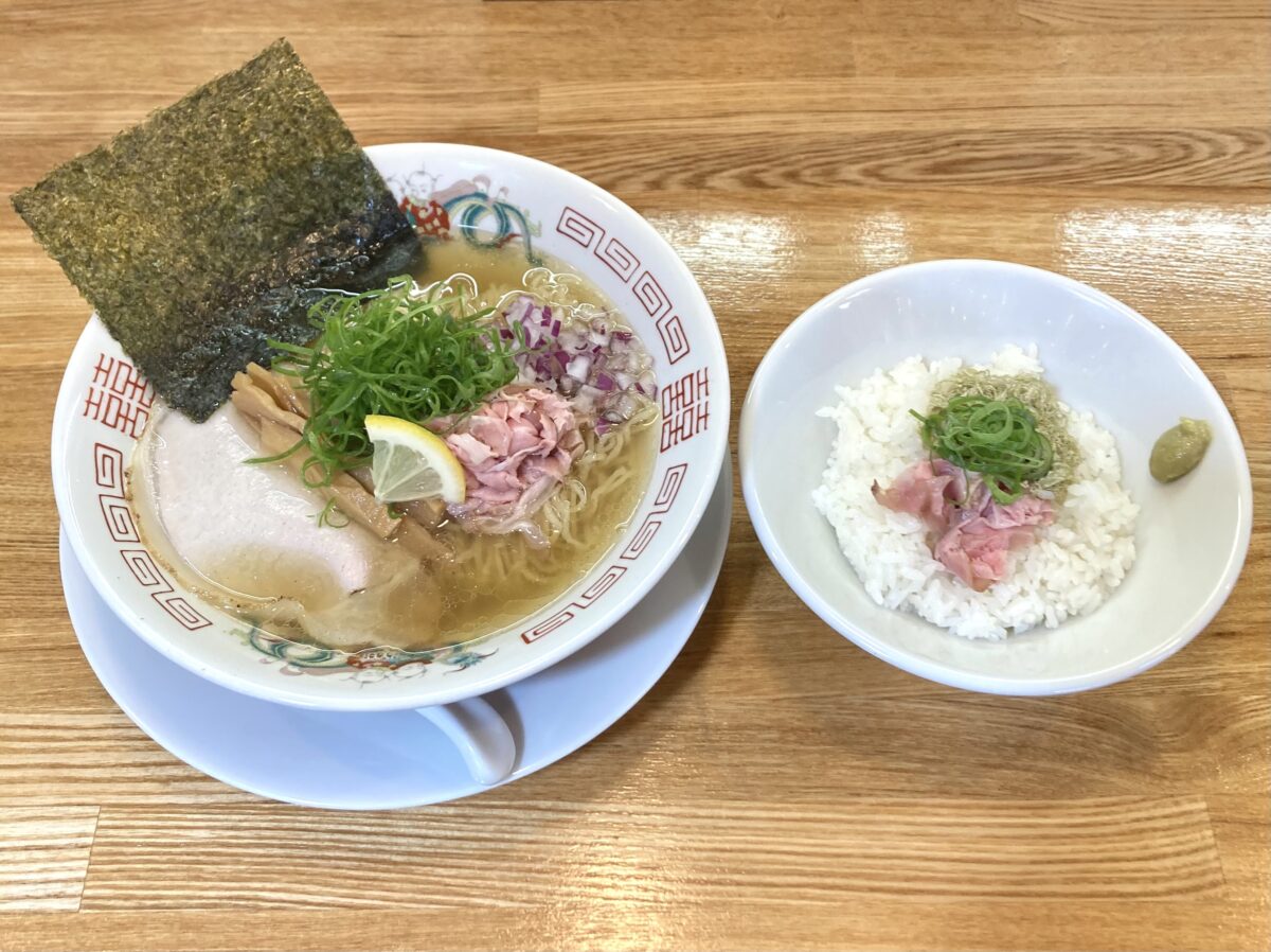 『あご出汁の塩soba②』。