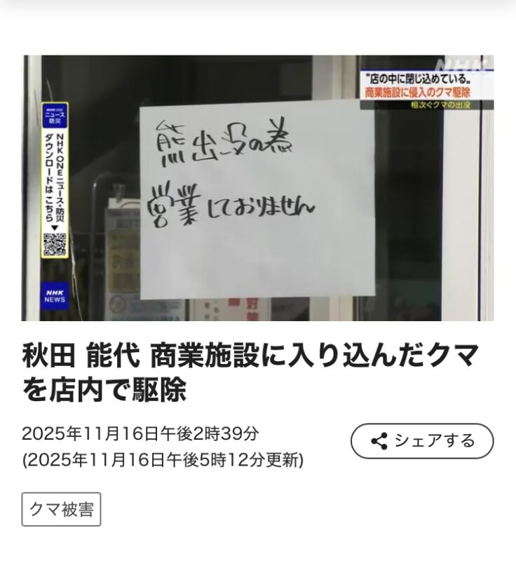 『能代が全国ニュース』。