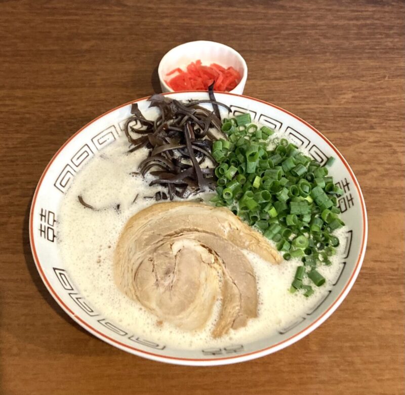 『長浜風豚骨ラーメン③』。