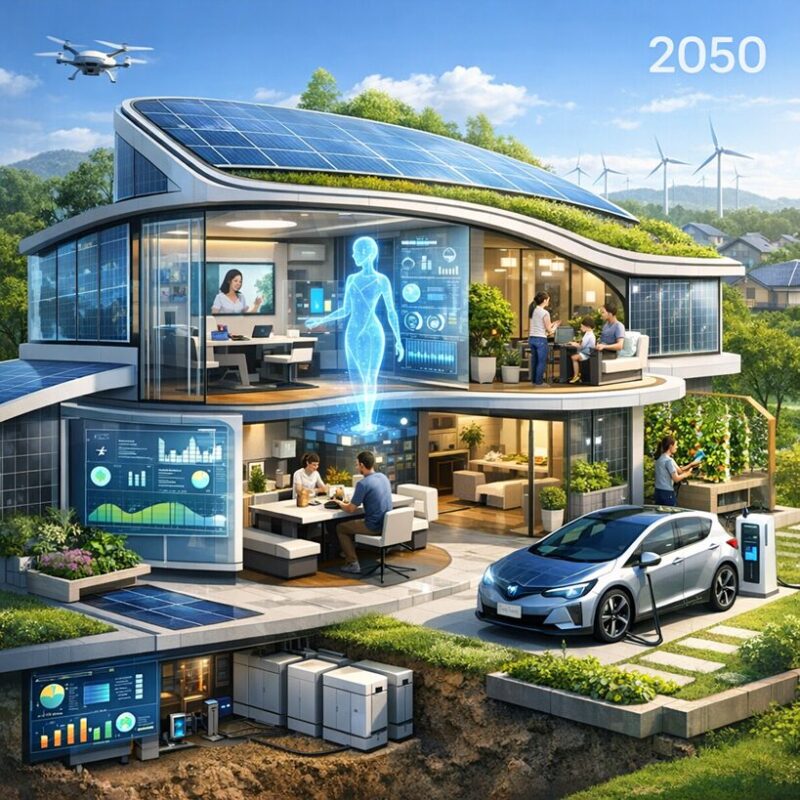 『２０５０年の未来の家』。